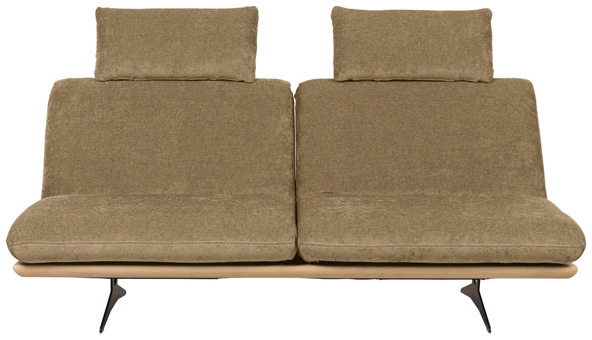 ZOFA S POSTELJNO FUNKCIJO,  svetlo zelena les, tekstil  - črna/bež, Design, kovina/tekstil (204/92/90cm) - Dieter Knoll