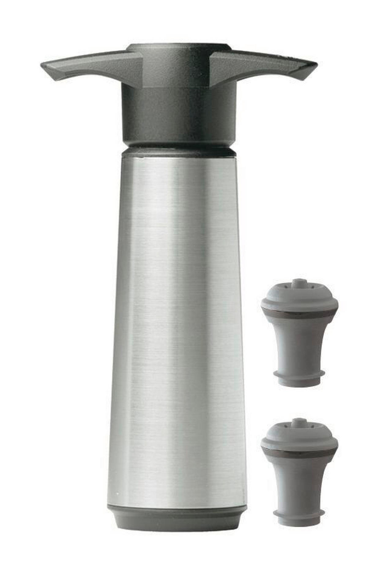 WEINPUMPE  - Chromfarben/Schwarz, Basics, Kunststoff/Metall (7.7/3.9/17.2cm) - Vacu Vin