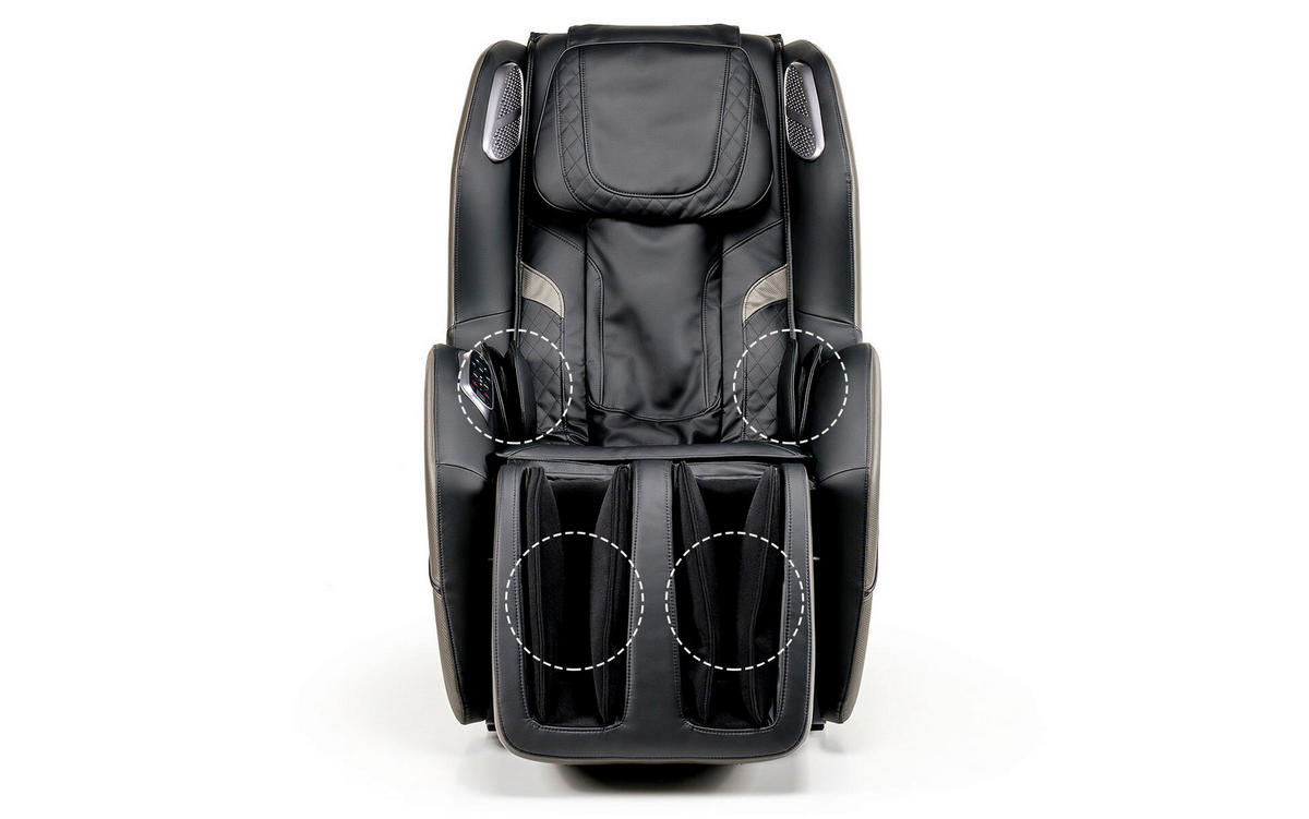 MASSAGESESSEL in Schwarz  - Schwarz, Basics, Kunststoff/Textil (72/105/156cm) - iRest