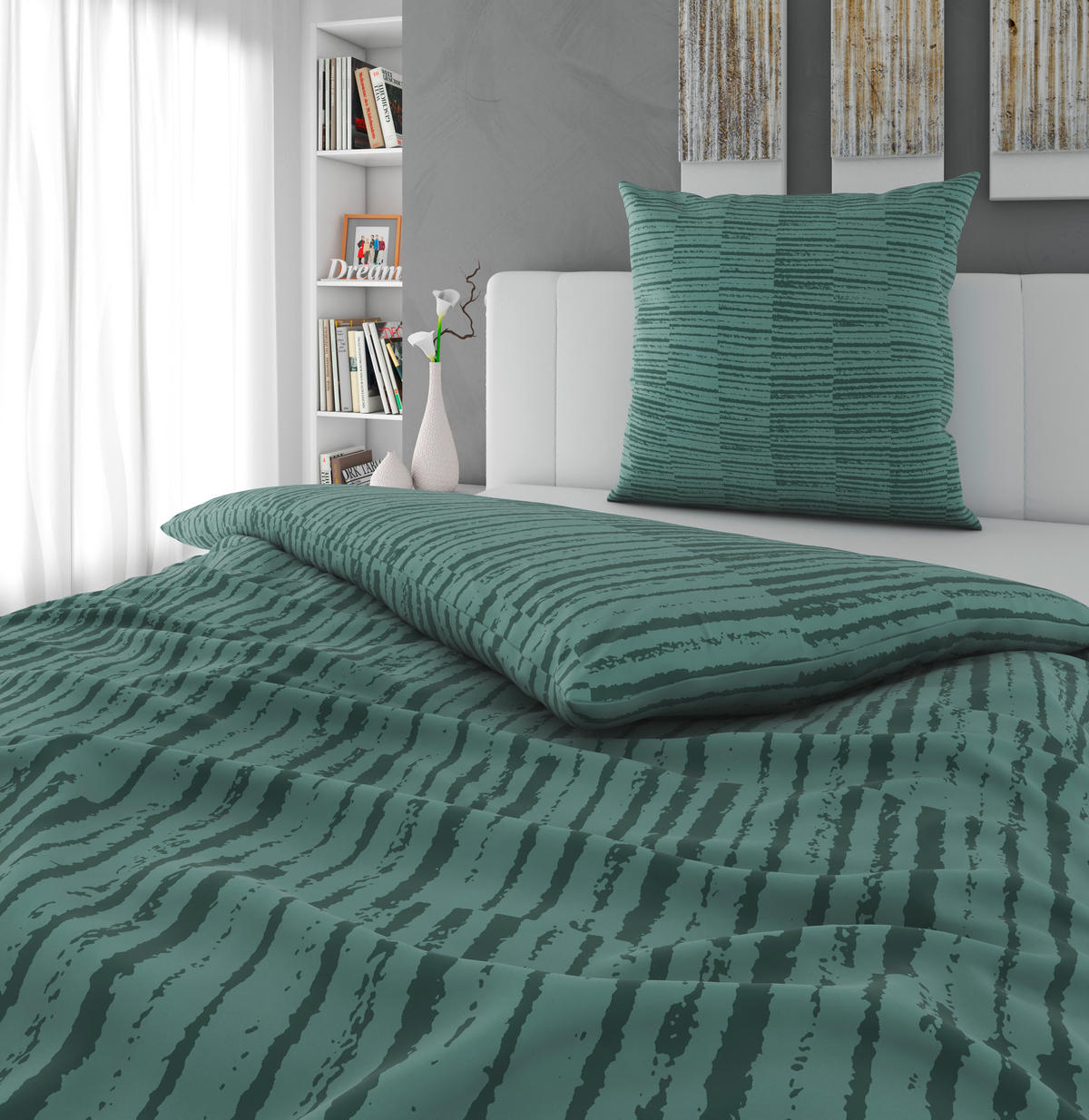 BETTWÄSCHE 2-teilig Satin 155/220 cm  - Multicolor, KONVENTIONELL, Textil (155/220cm) - Novel
