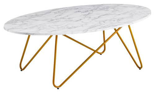 SOFFBORD i 120/60/40 cm  - guldfärgad, Modern (120/60/40cm) - MID.YOU