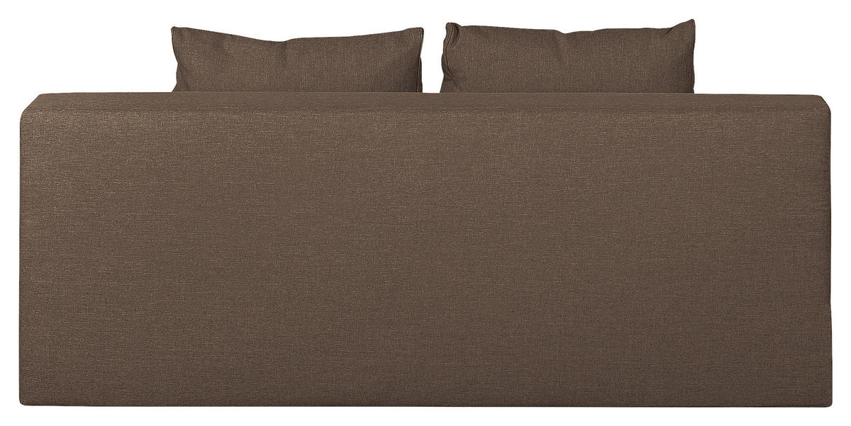 SCHLAFSOFA in Webstoff Braun  - Dunkelbraun/Braun, Design, Holz/Textil (202/85/110cm) - MID.YOU