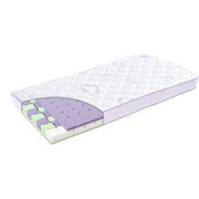 KINDERBETTMATRATZE Schmetterling - Violett/Weiß, Basics, Textil (60/120cm) - Träumeland