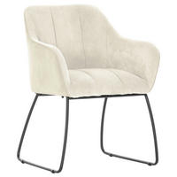 ARMLEHNSTUHL  Stoffauswahl Flachgewebe  - Beige/Schwarz, Design, Metall (59/85/59cm) - Novel