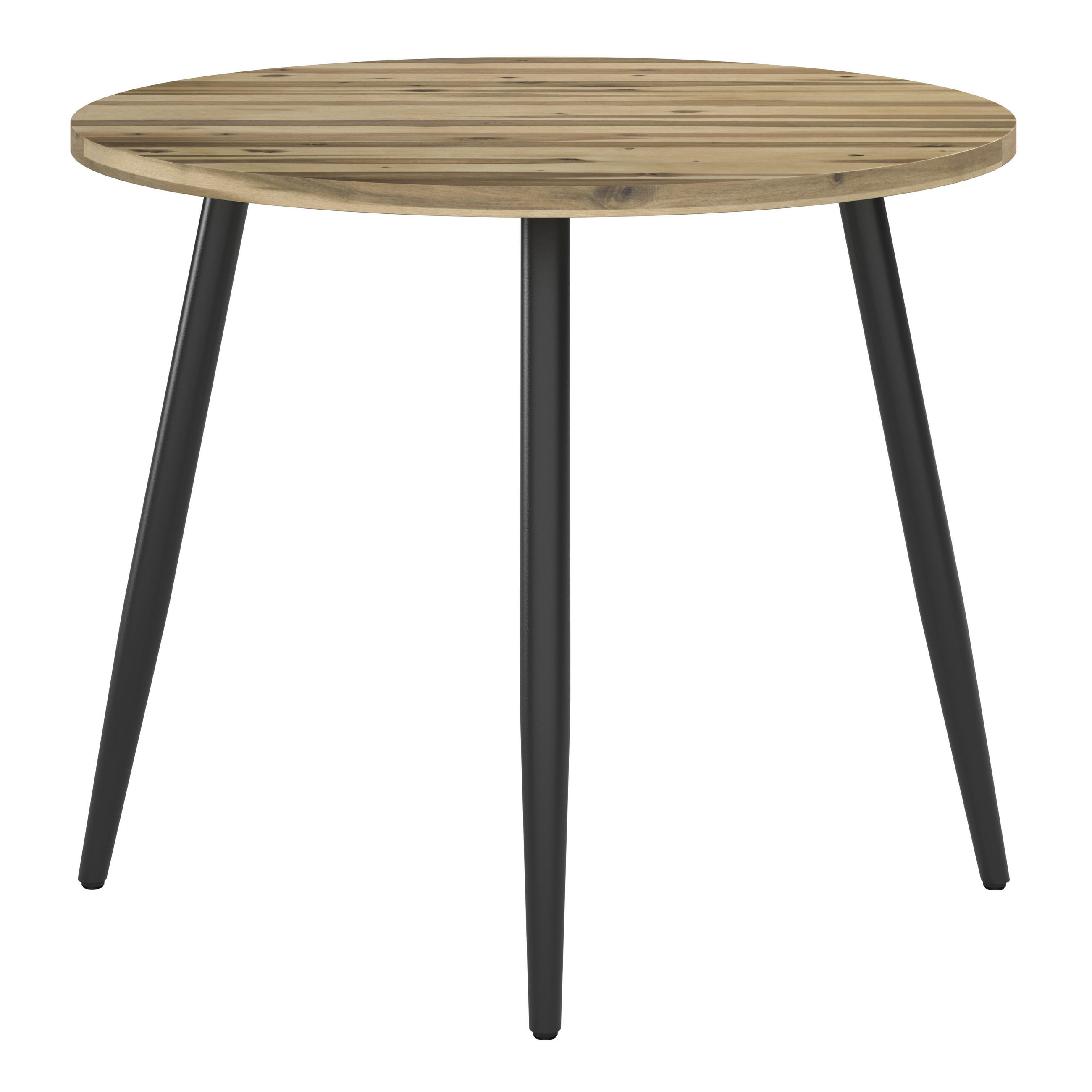 GARTENTISCH Holz, Metall rund  - Akaziefarben, MODERN, Holz/Metall (100/100/76cm) - Ambia Garden