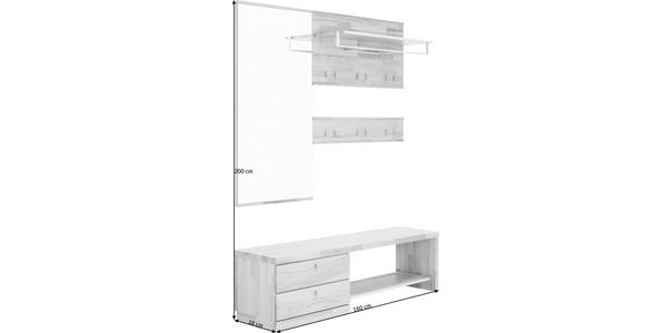 GARDEROBE 160/200/38 cm  - Buchefarben, Design, Glas/Holz (160/200/38cm) - Linea Natura