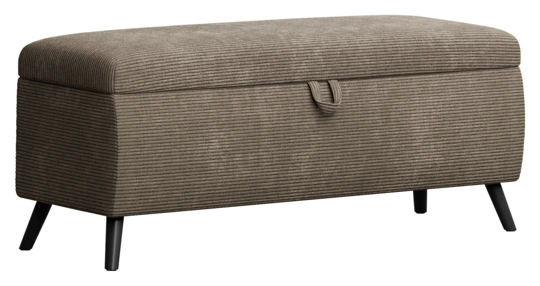 BETTBANK 145/45/50 cm   - Schwarz/Braun, Trend, Holz/Holzwerkstoff (145/45/50cm) - Esposa