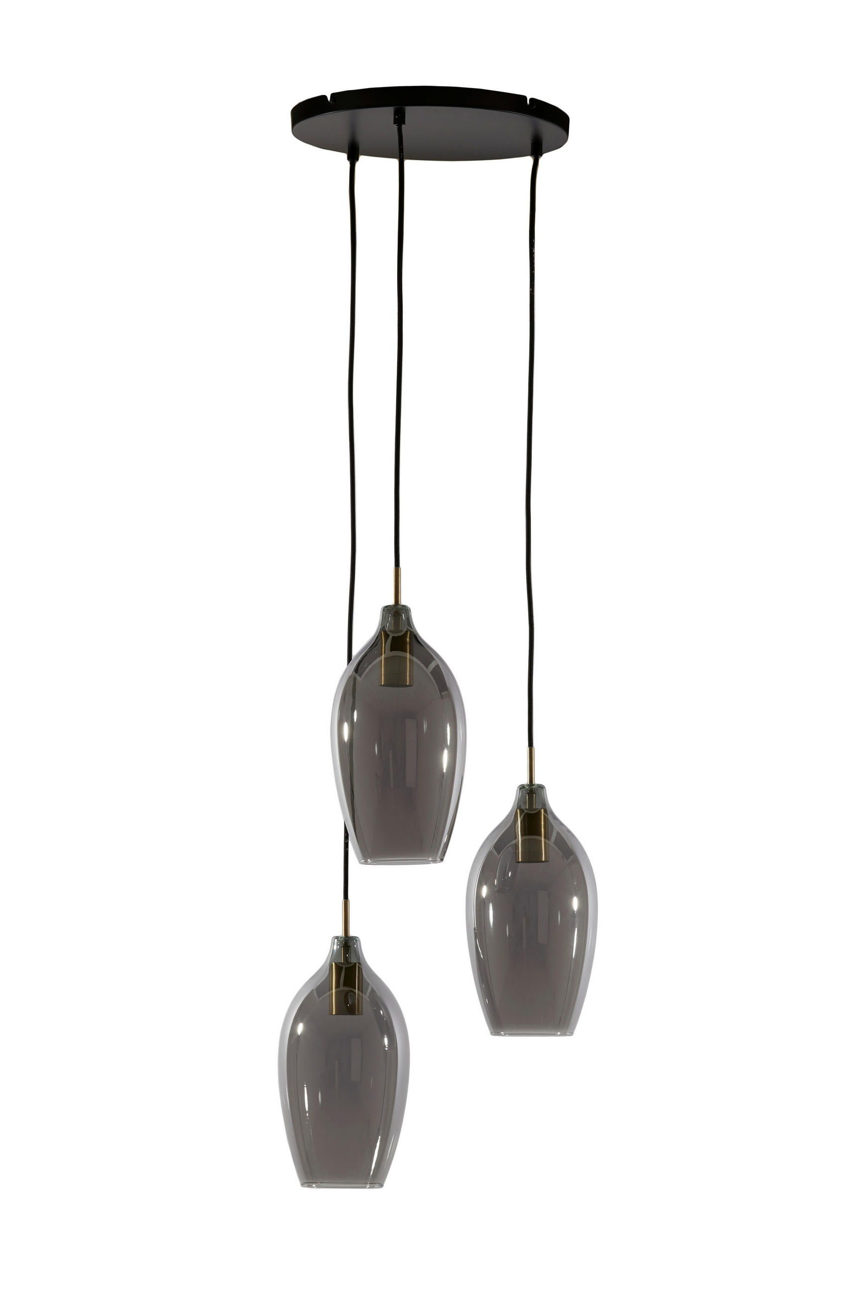 HÄNGELEUCHTE LUKARO 35/32/35 cm   - Grau, Basics, Glas/Metall (35/32/35cm) - Light & Living