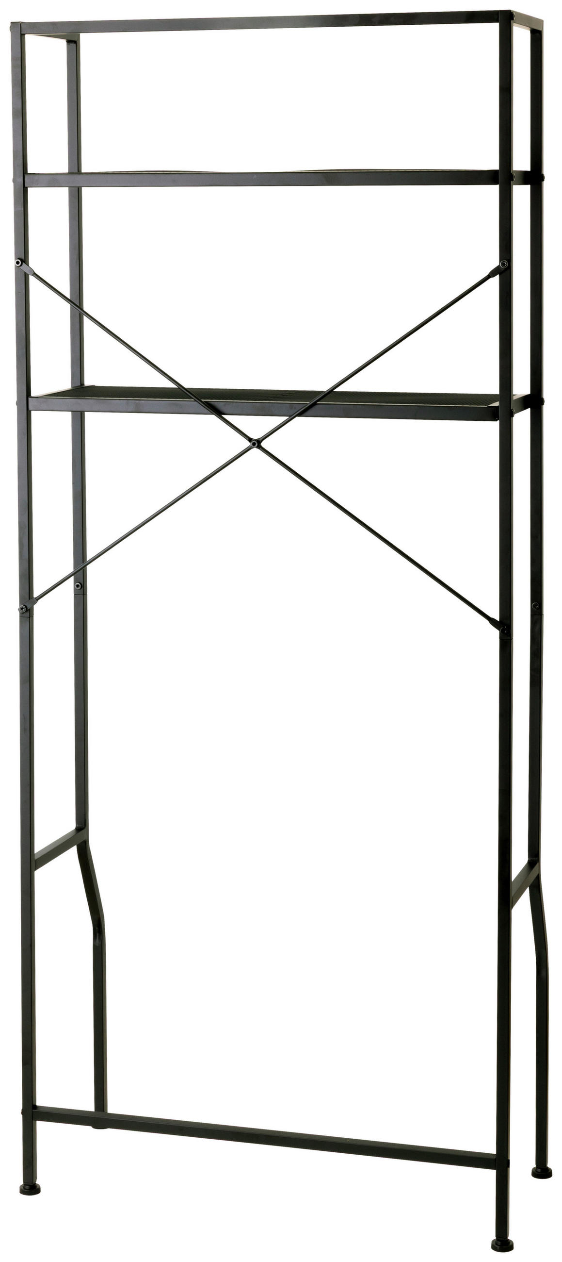 REGAL Schwarz  - Schwarz, Basics, Kunststoff/Metall (68/160/28cm) - Carryhome