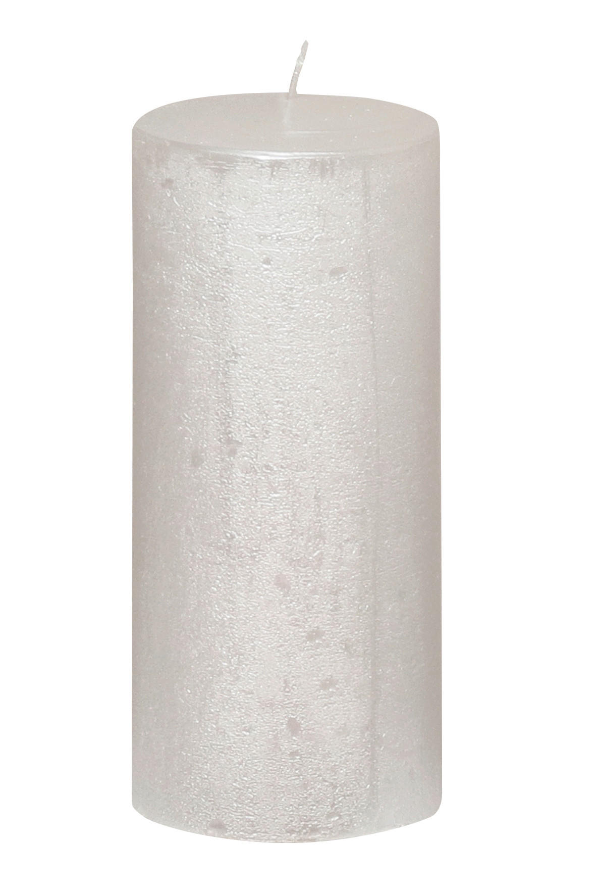 STUMPENKERZE  - Weiss, Konventionell (6,8cm)