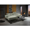 ECKSOFA in Webstoff Hellgrün  197/295 cm  - Schwarz/Hellgrün, Design, Textil/Metall (197/295cm) - Valdera