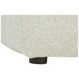 ECKSOFA in Chenille Creme  188/280 cm  - Creme/Schwarz, KONVENTIONELL, Kunststoff/Textil (188/280cm) - Carryhome