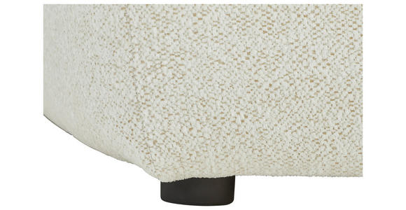 ECKSOFA in Chenille Creme  188/280 cm  - Creme/Schwarz, KONVENTIONELL, Kunststoff/Textil (188/280cm) - Carryhome