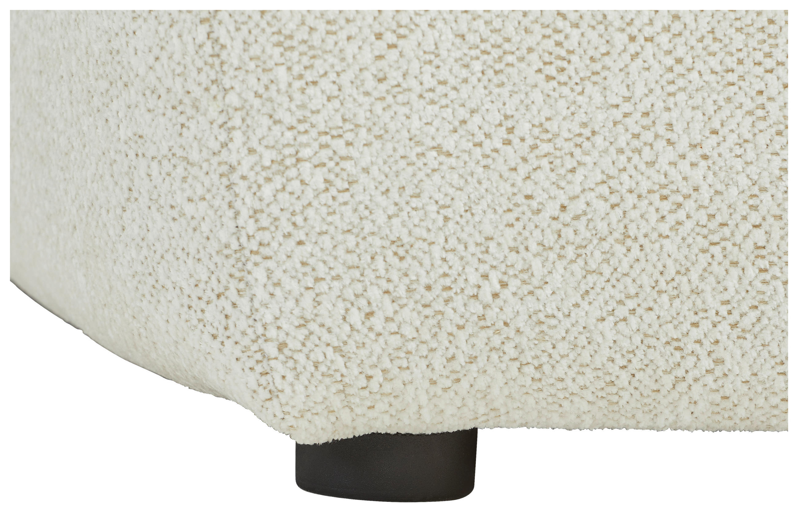ECKSOFA in Chenille Creme  188/280 cm  - Creme/Schwarz, KONVENTIONELL, Kunststoff/Textil (188/280cm) - Carryhome