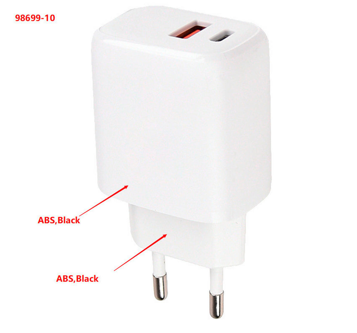 USB TÖLTŐADAPTER - Basics (8/4,1/2,9cm)