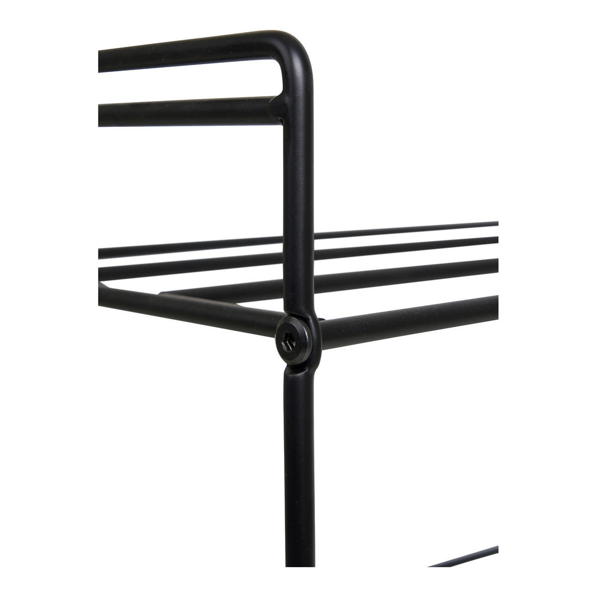 SCHUHREGAL Schwarz  - Schwarz, Design, Metall (49.5/60/25cm)