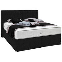 BOXSPRINGBETT 180/200 cm  in Schwarz  - Schwarz, KONVENTIONELL, Textil (180/200cm) - Ambiente