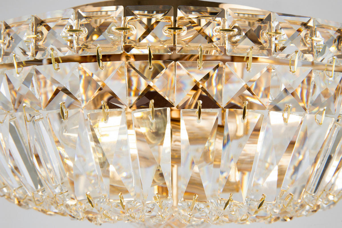KRONLEUCHTER  30/18/30 cm   - Goldfarben, Trend, Glas/Metall (30/18/30cm) - MAYTONI