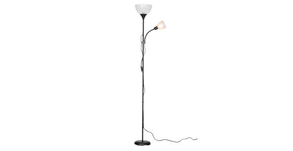 STEHLEUCHTE 42/21/180 cm    - Schwarz/Weiß, Basics, Kunststoff/Metall (42/21/180cm) - Boxxx