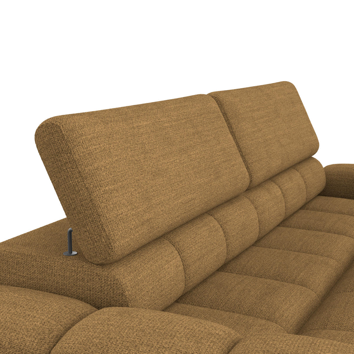 BIGSOFA Webstoff Braun  - Schwarz/Braun, Design, Kunststoff/Textil (248/77-97/108cm) - Welnova