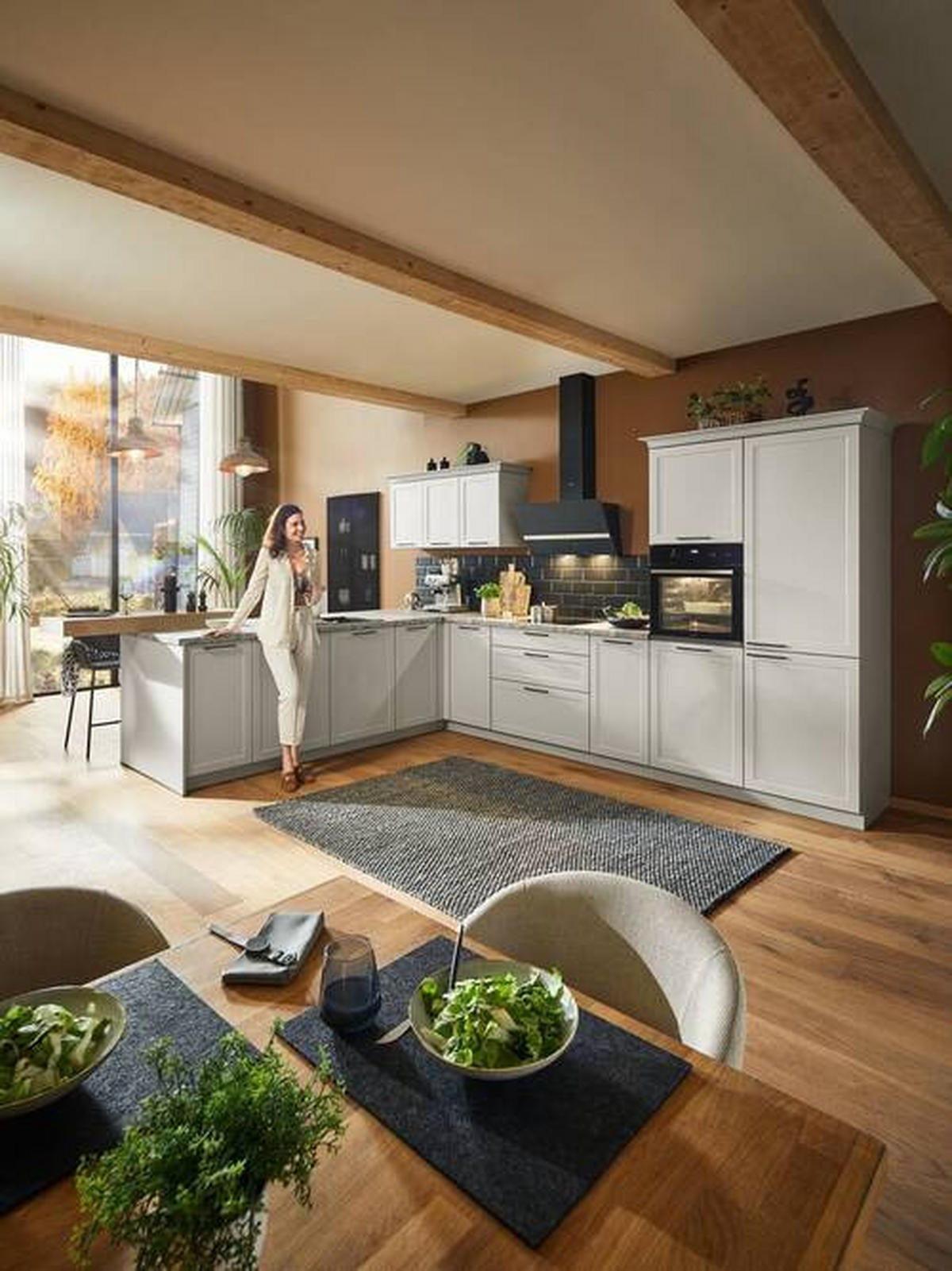 INBYGGNADSKÖK   - platinafärgad, Design, trämaterial - Dieter Knoll