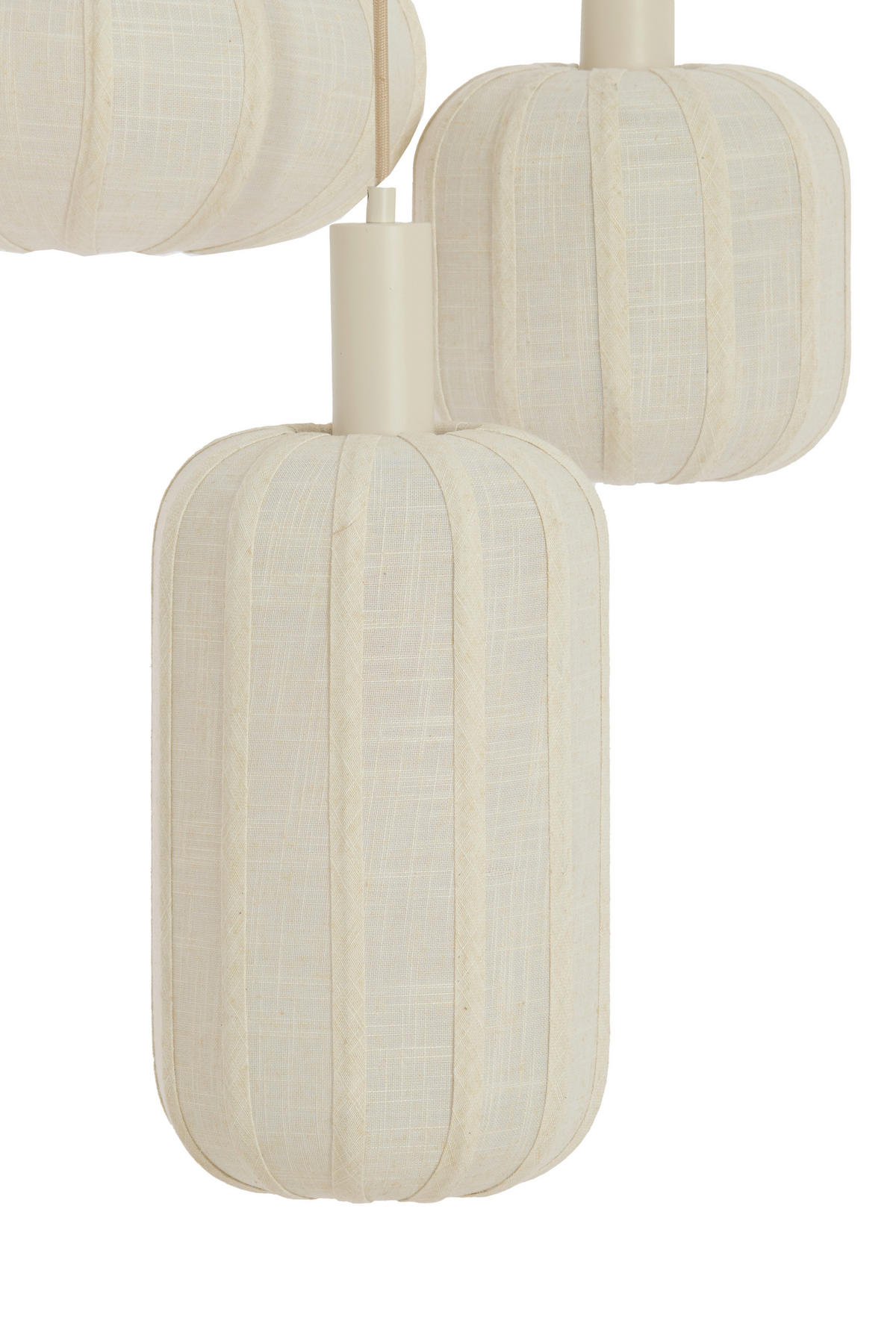 HÄNGELEUCHTE Tufia 38/34/38 cm   - Creme, Design, Kunststoff/Textil (38/34/38cm) - Light & Living