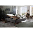 POLSTERBETT 140/200 cm  in Grau  - Naturfarben/Grau, Design, Holz/Textil (140/200cm) - Xora