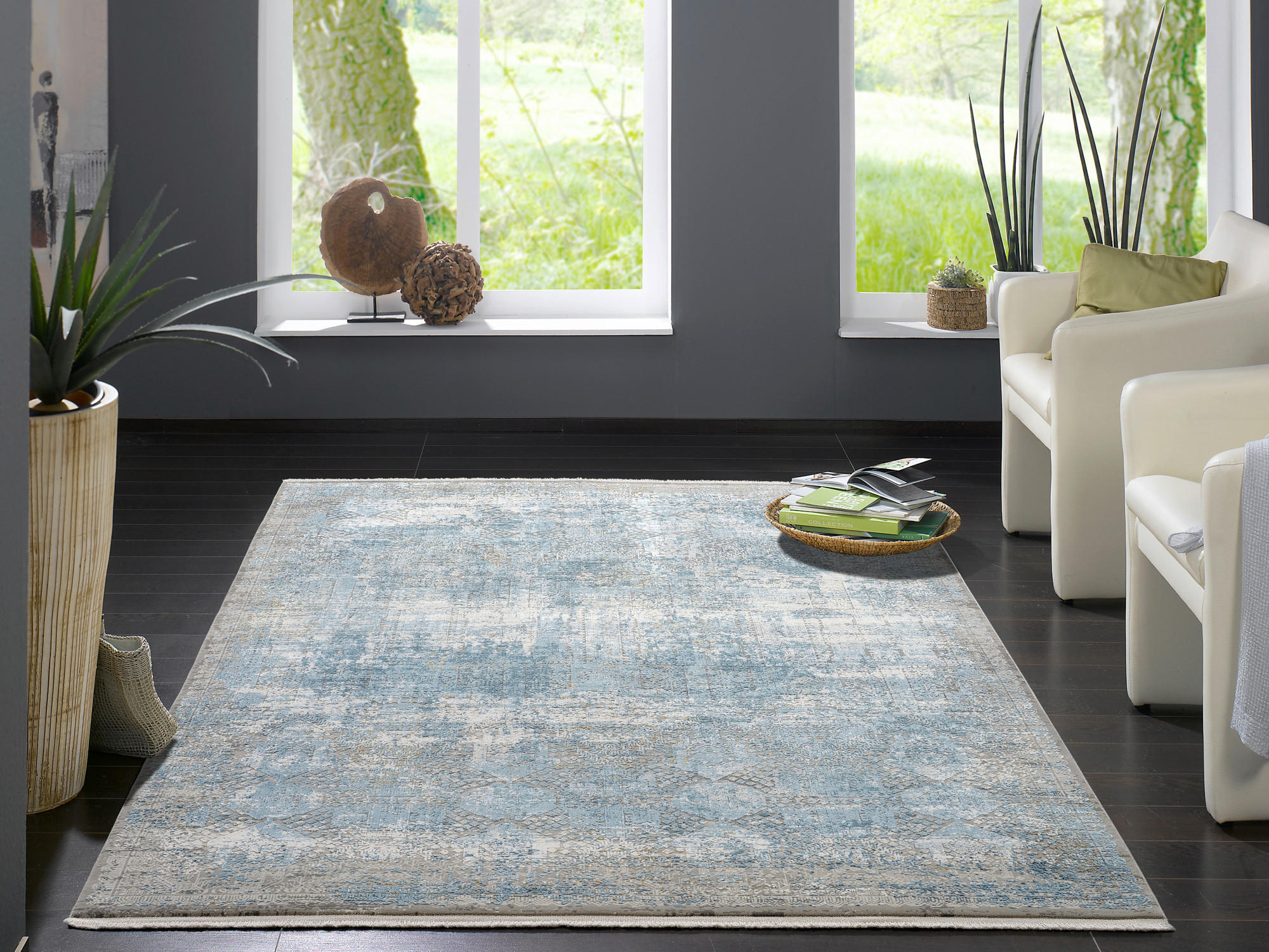 WEBTEPPICH 120/180 cm Grau  - Grau, Design, Textil (120/180cm) - Musterring