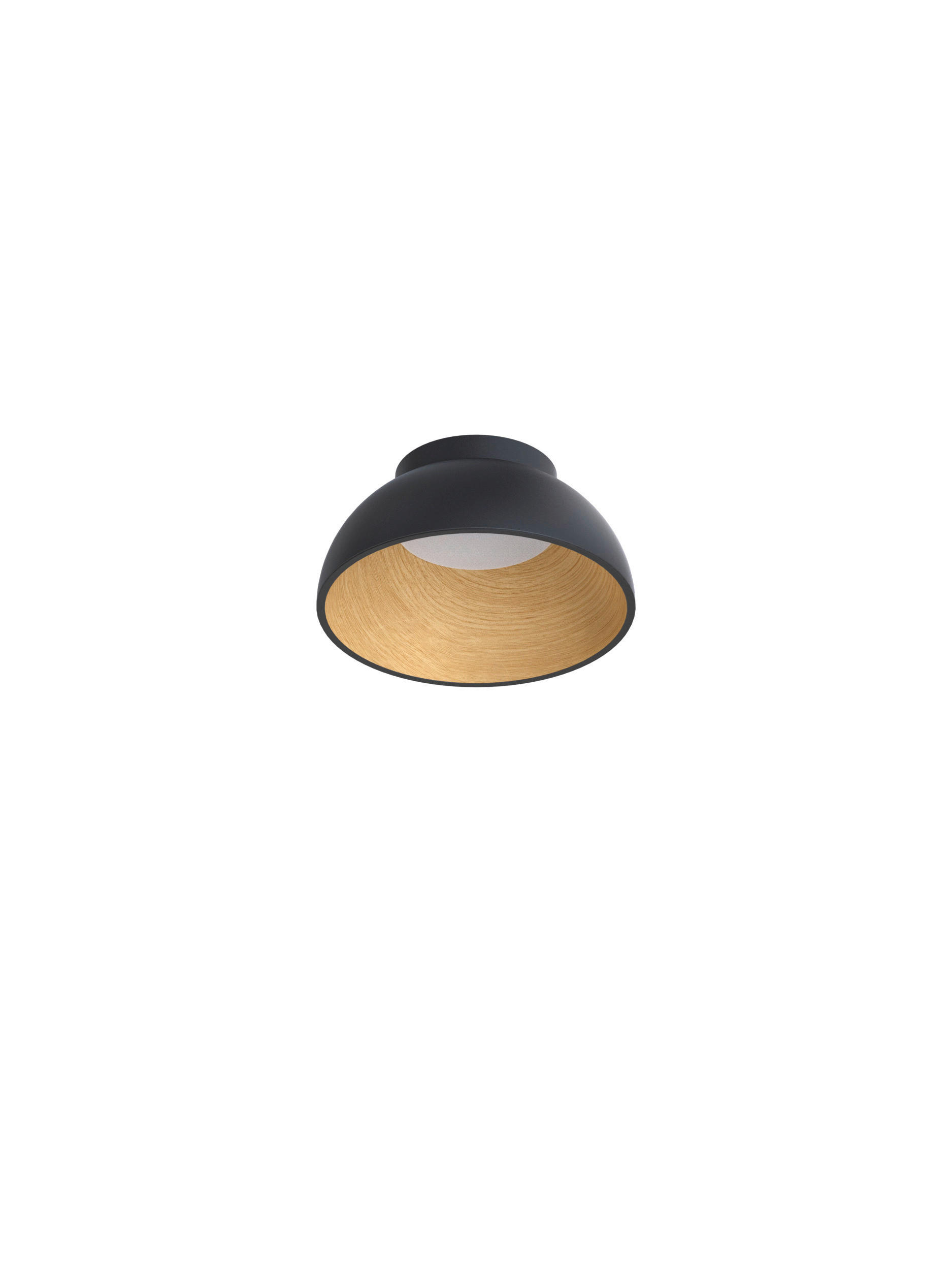 LED-DECKENLEUCHTE 33/17,5 cm  - Schwarz/Braun, Design, Metall (33/17,5cm)
