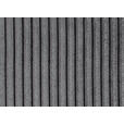 SCHLAFSOFA Cord Graphitfarben Zierkissen, Rückenkissen, Bettkasten, Schlaffunktion, Rücken echt  - Schwarz/Graphitfarben, Design, Kunststoff/Textil (250/92/105cm) - Carryhome