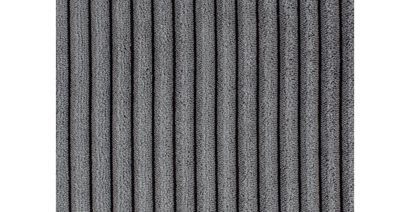 SCHLAFSOFA Cord Graphitfarben Zierkissen, Rückenkissen, Bettkasten, Schlaffunktion, Rücken echt  - Schwarz/Graphitfarben, Design, Kunststoff/Textil (250/92/105cm) - Carryhome