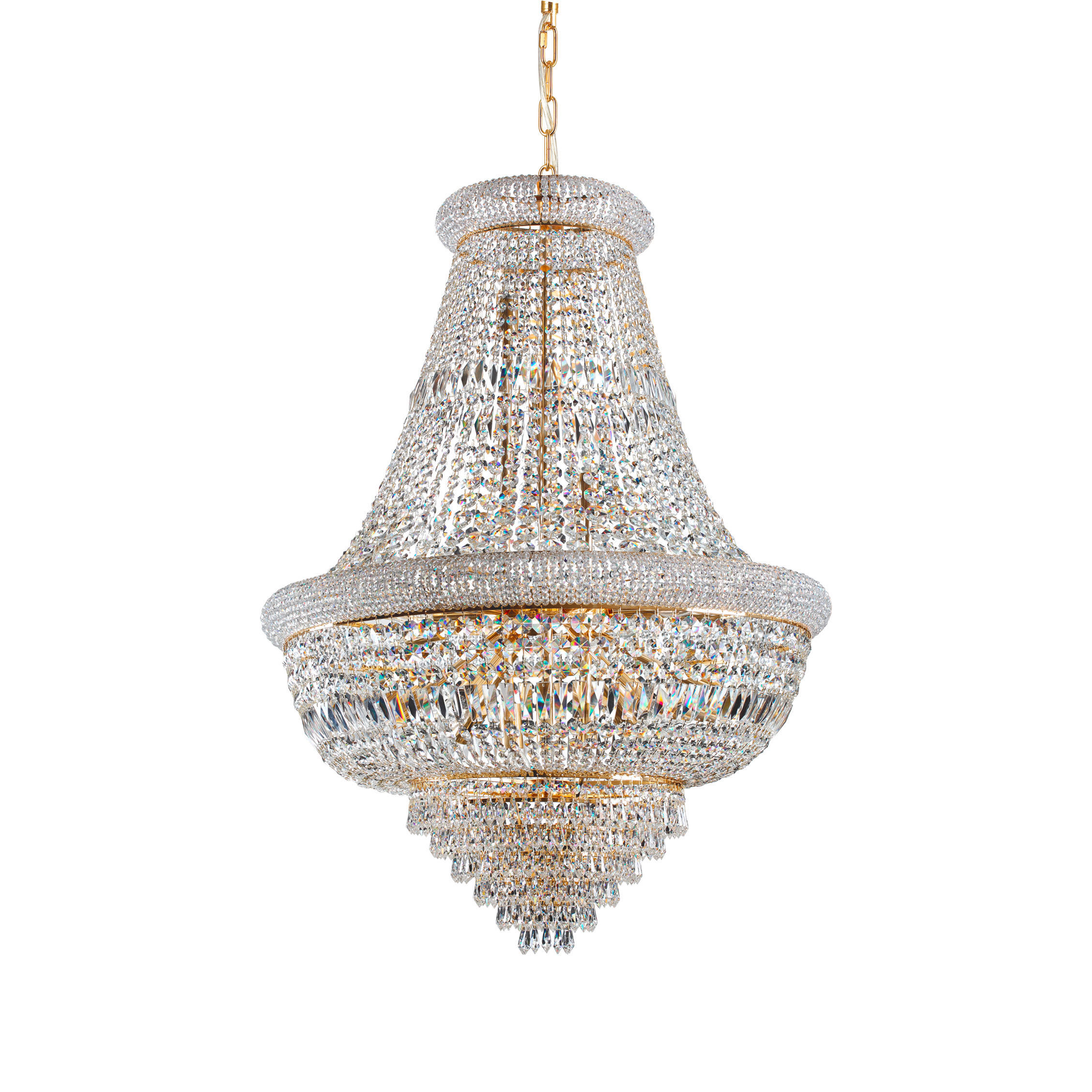 LUSTER 80/120/225 cm - boje mjeda/prozirno, Lifestyle, staklo/metal (80/120/225cm)