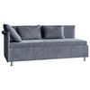 POLSTERLIEGE Flachgewebe Graublau  - Graublau/Alufarben, KONVENTIONELL, Holz/Holzwerkstoff (90/200cm) - Beldomo - Sleep