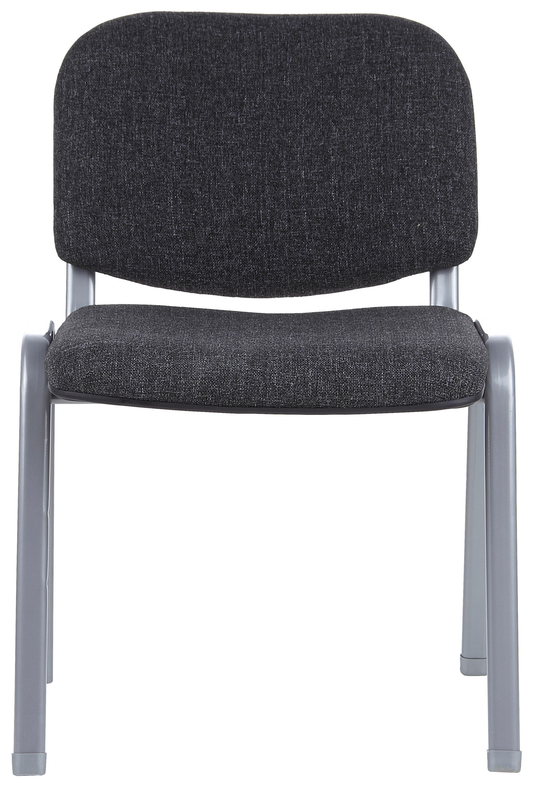 BESUCHERSTUHL Anthrazit - Anthrazit/Silberfarben, Basics, Textil/Metall (58/84/48cm) - MID.YOU