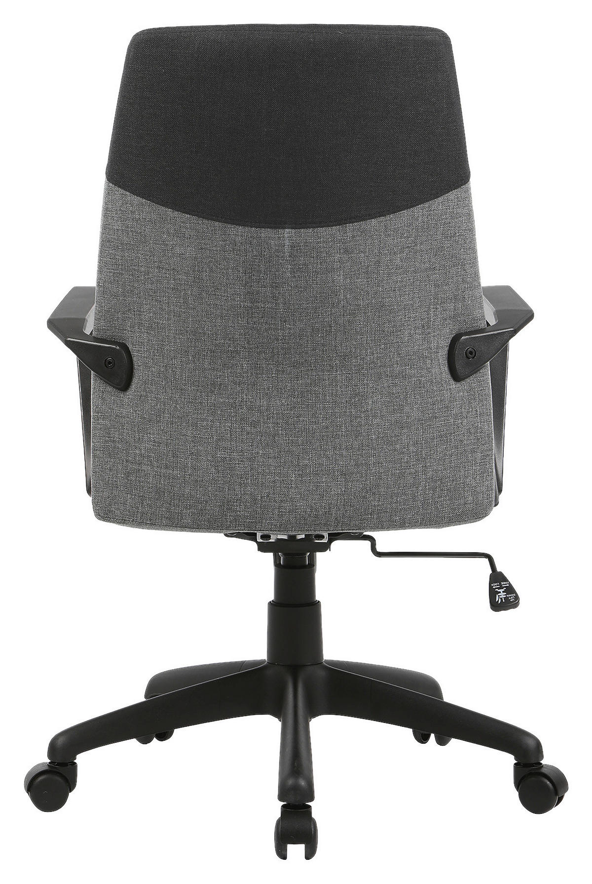 DREHSTUHL  in Webstoff Grau  - Schwarz/Grau, LIFESTYLE, Kunststoff/Textil (58/106,5/56cm) - MID.YOU