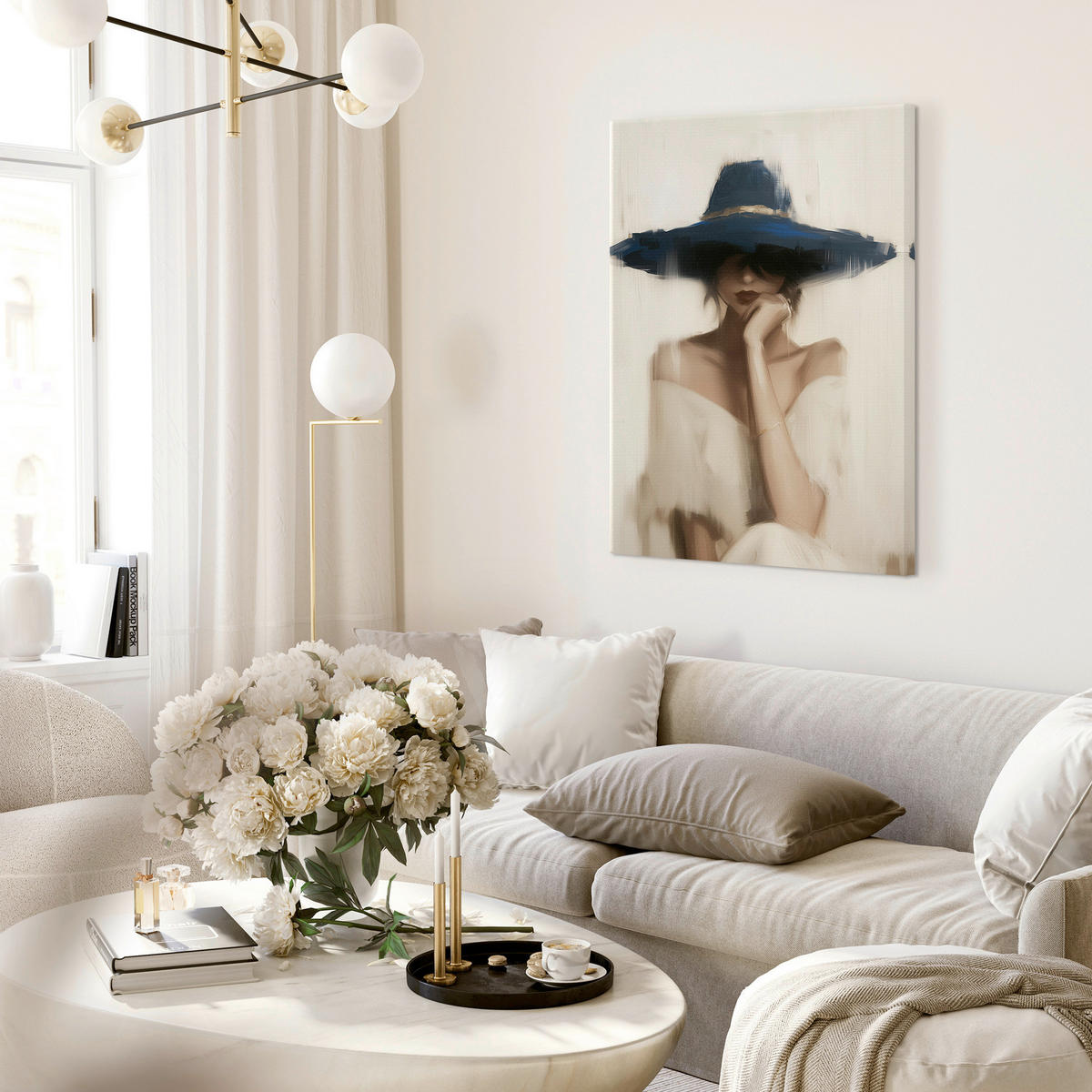 LEINWANDBILD Frauen 70/100 cm  - Multicolor, Basics, Holz/Textil (70/100cm)