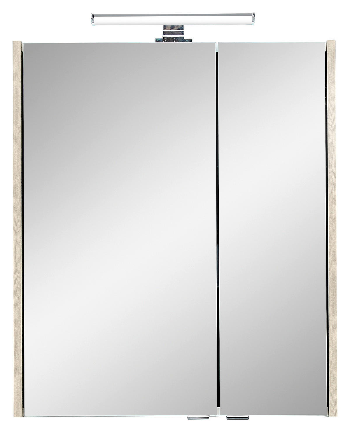 SPIEGELSCHRANK 60/70/20,5 cm  - Chromfarben/Pinienfarben, KONVENTIONELL, Glas/Holzwerkstoff (60/70/20,5cm) - Xora