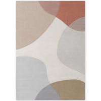 WOLLTEPPICH 120/170 cm Hackney Creme, Multicolor, Pastellblau rechteckig  - Pastellblau/Multicolor, Basics, Textil (120/170cm) - Ted Baker