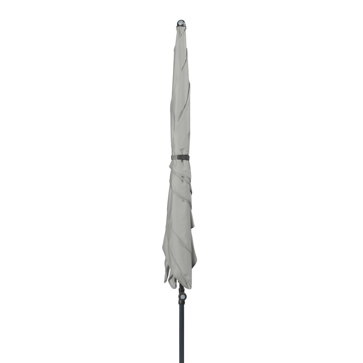 SONNENSCHIRM  230/190 cm  - Anthrazit/Hellgrau, Basics, Textil/Metall (230/190cm) - Doppler