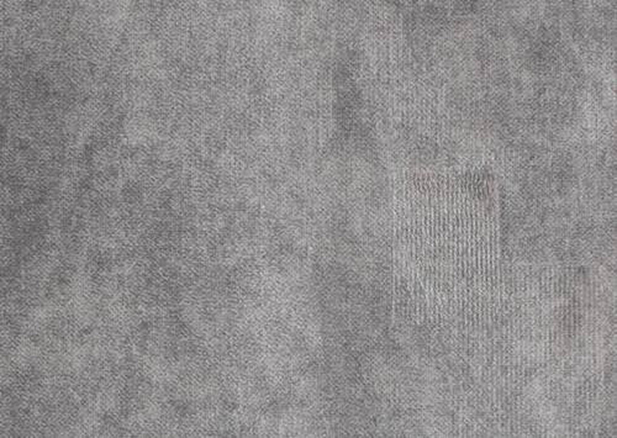 ECKSOFA in Velours Grau  - Schwarz/Grau, Design, Textil/Metall (191/261cm) - Stylife