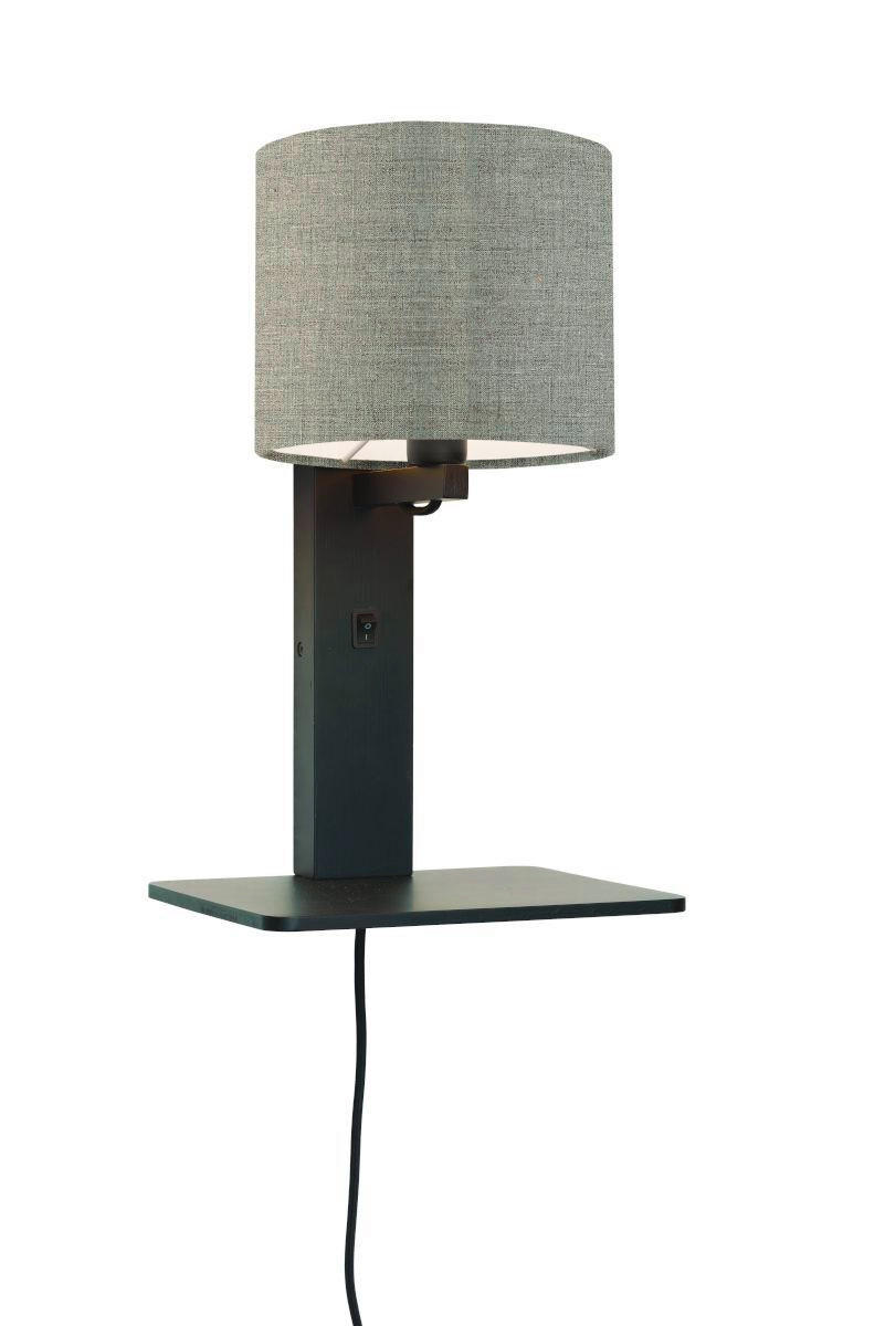 VÄGGLAMPA GOOD&MOJO  19/24/36 cm   - svart, Trend, trä/textil (19/24/36cm) - Good & Mojo