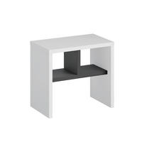 BEISTELLTISCH in Holzwerkstoff 50/29,5/45 cm  - Anthrazit/Weiß, Design, Holzwerkstoff (50/29,5/45cm) - Livetastic