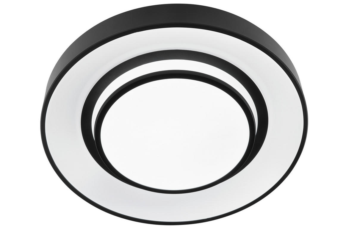 PLAFONIERĂ CU LED - alb/negru, Trend, plastic/metal (48/8,5cm) - Novel