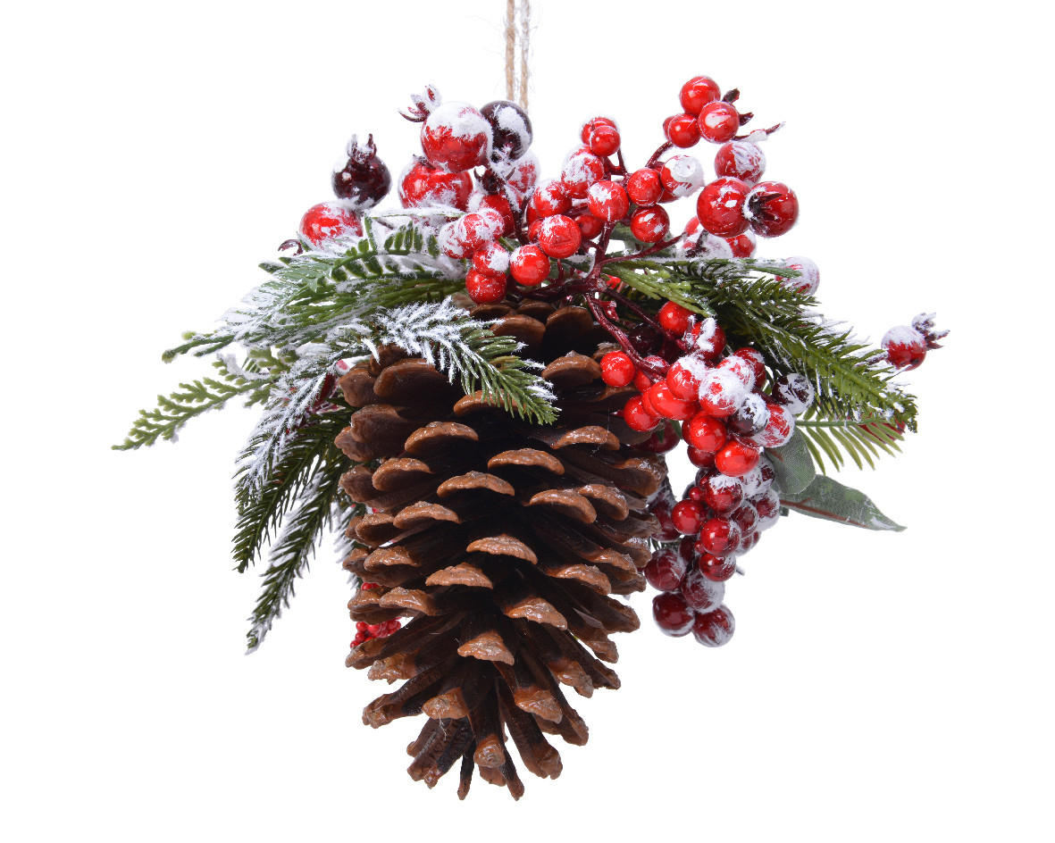 DECORAțIUNE DE AGĂțAT - Basics (20/25/12cm) - X-Mas