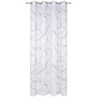 ZÁVĚS S OČKY, poloprůhledné, 140/245 cm - béžová, Konvenční, textil (140/245cm) - Esposa