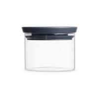 VORRATSDOSE 0,3 l  - Dunkelgrau/Transparent, Basics, Glas (10.4/8.5/10.4cm) - Brabantia