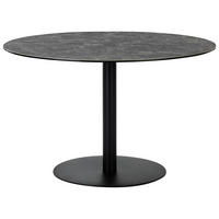 JEDILNA MIZA, črna, temno siva  - temno siva/črna, Moderno, kovina/keramika (120/120/74cm) - Livetastic