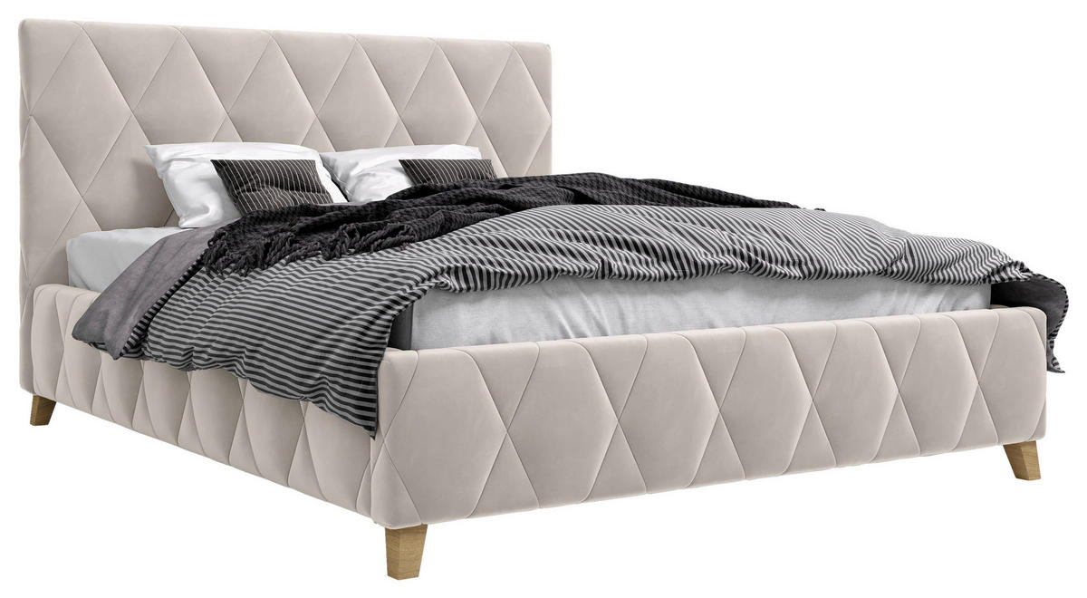 POLSTERBETT 120/200 cm  in Cappuccino  - Cappuccino, Modern, Holz/Holzwerkstoff (120/200cm) - MID.YOU