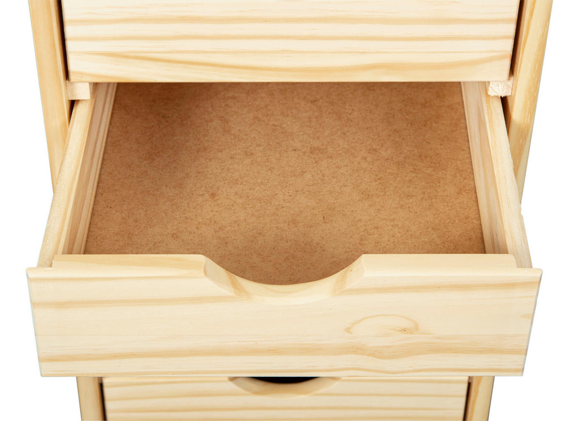 ROLLCONTAINER Kiefer massiv Kieferfarben  - Kieferfarben, Basics, Holz/Kunststoff (35/66/39cm) - MID.YOU