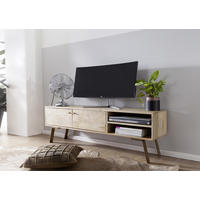 NISKA KOMODA   145/47/35 cm   smeđa, zlatne boje   - zlatne boje/smeđa, Design, metal/drvo (145/47/35cm) - MID.YOU